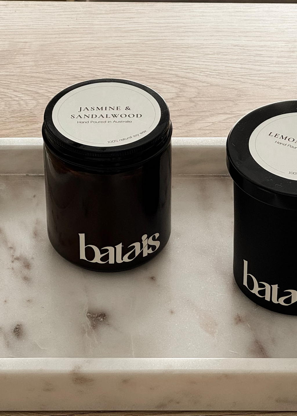 Jasmine and Sandalwood Scented Candle - 180g