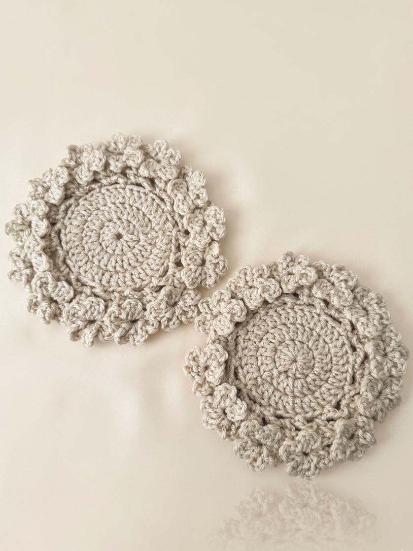 The Flower Coaster - Beige