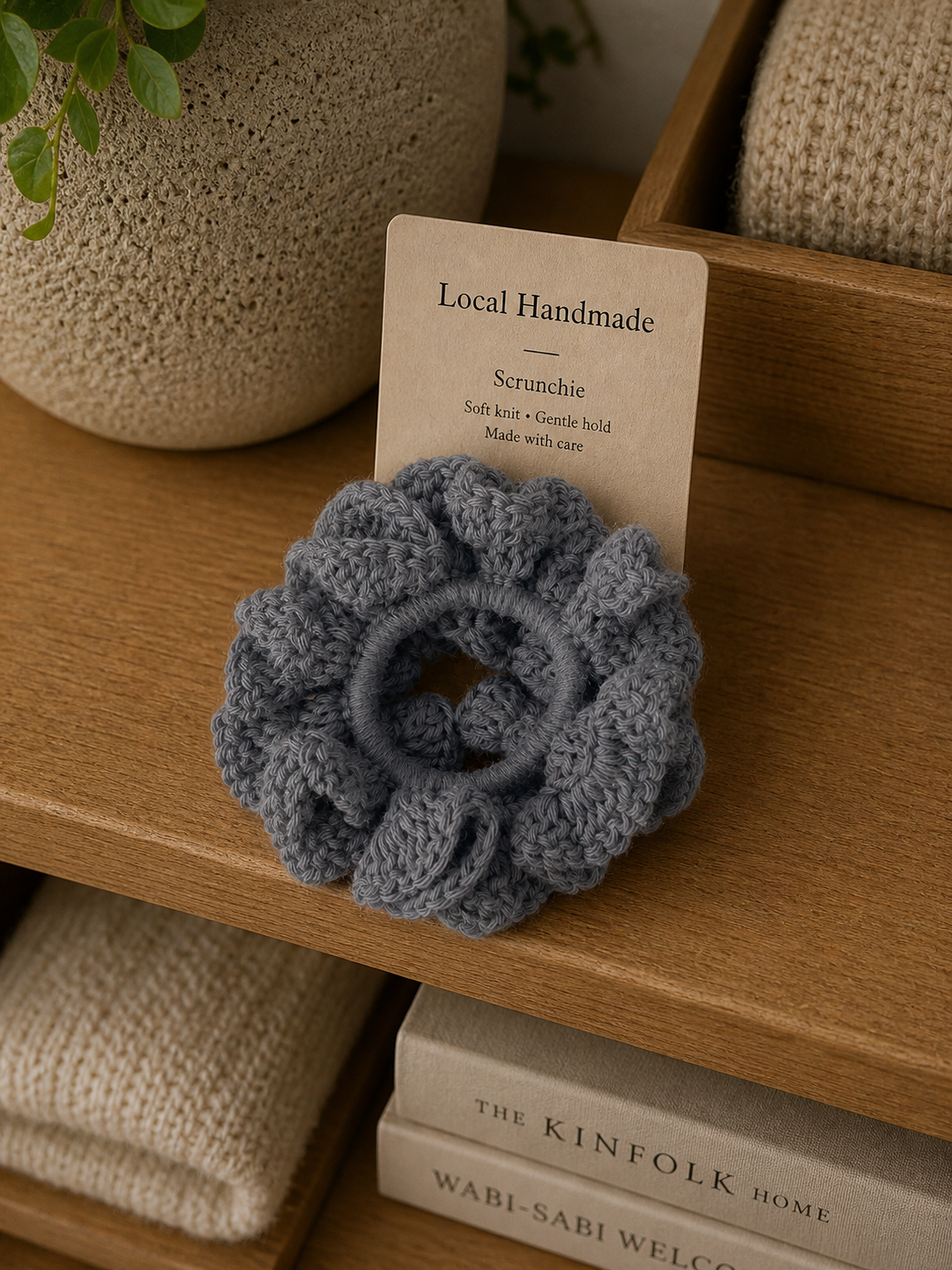 The Batais Scrunchie - Grey